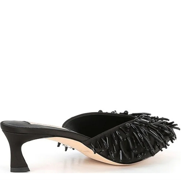 Antonio Melanix Elizabeth Damrich Babe Satin Mules - Picture 4 of 9